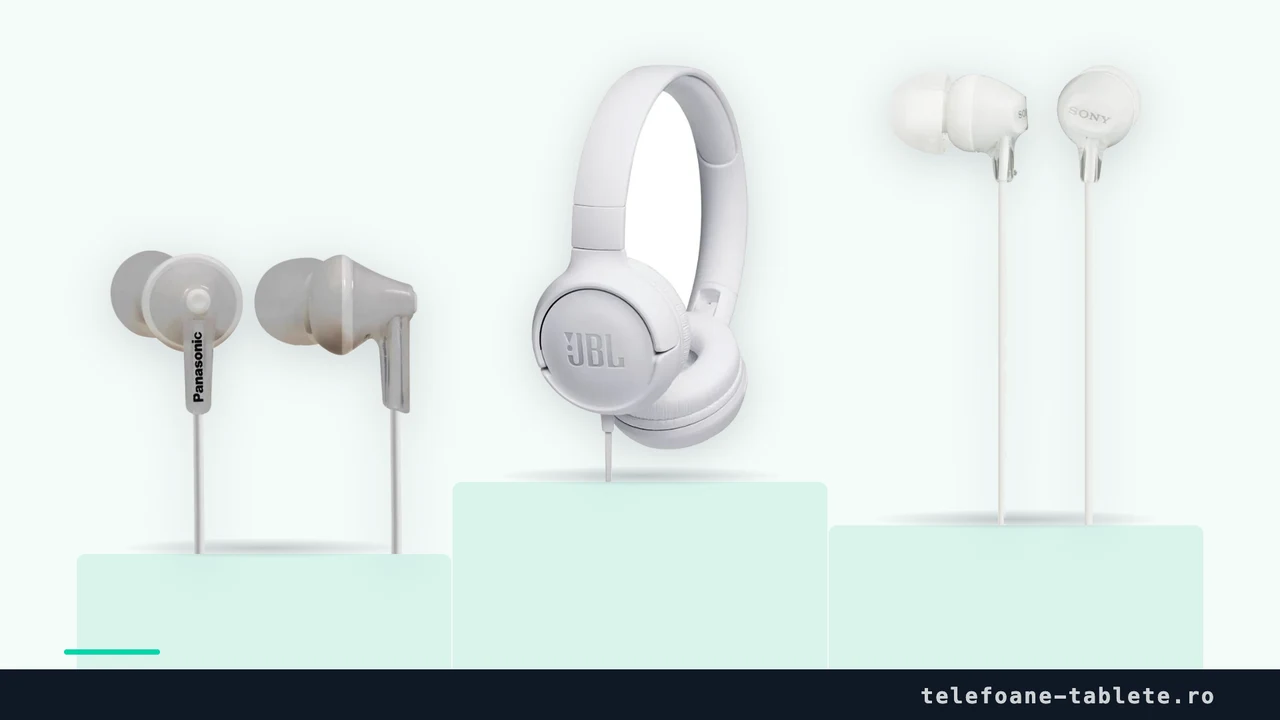Panasonic RP-HJE125E, JBL Tune 500 si Sony MDR-EX15LP