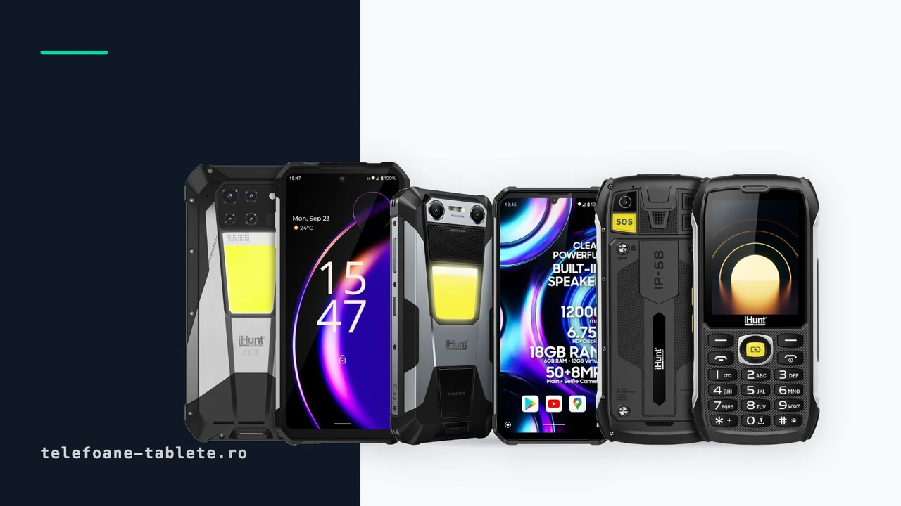 Telefoane iHunt Tank 3 PRO, Titan Night Hunter si Titan Survivor, comparate pe baterie si greutate