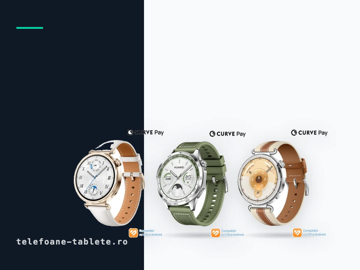 Smartwatch Huawei: o treapta de gama in plus intre doua ceasuri identice