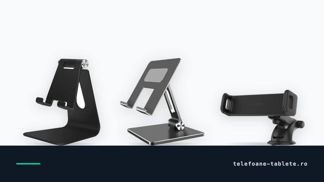Suport de birou cu unghi reglabil, suport OZ Z din aluminiu si Fixed Tab XL pentru masina