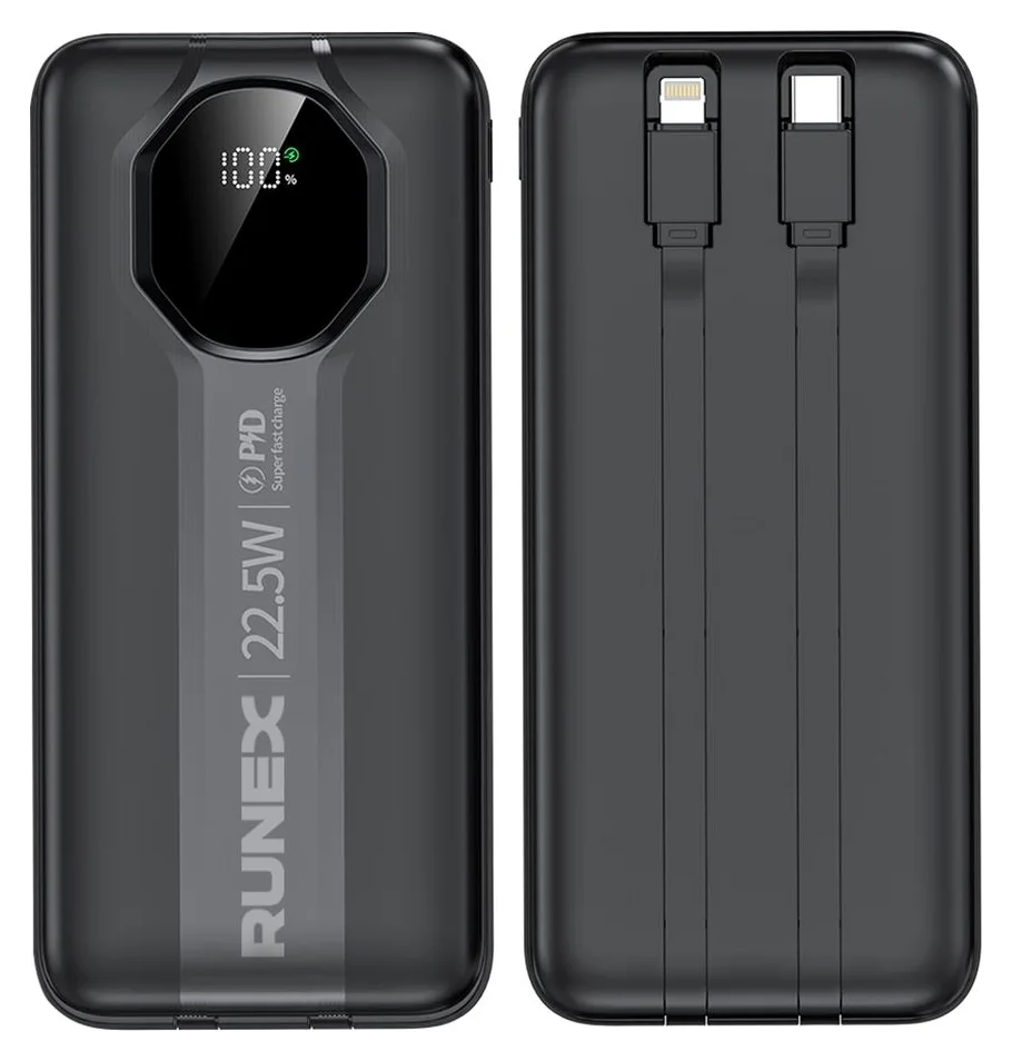 Runex PB900, 20.000 mAh, 3 porturi