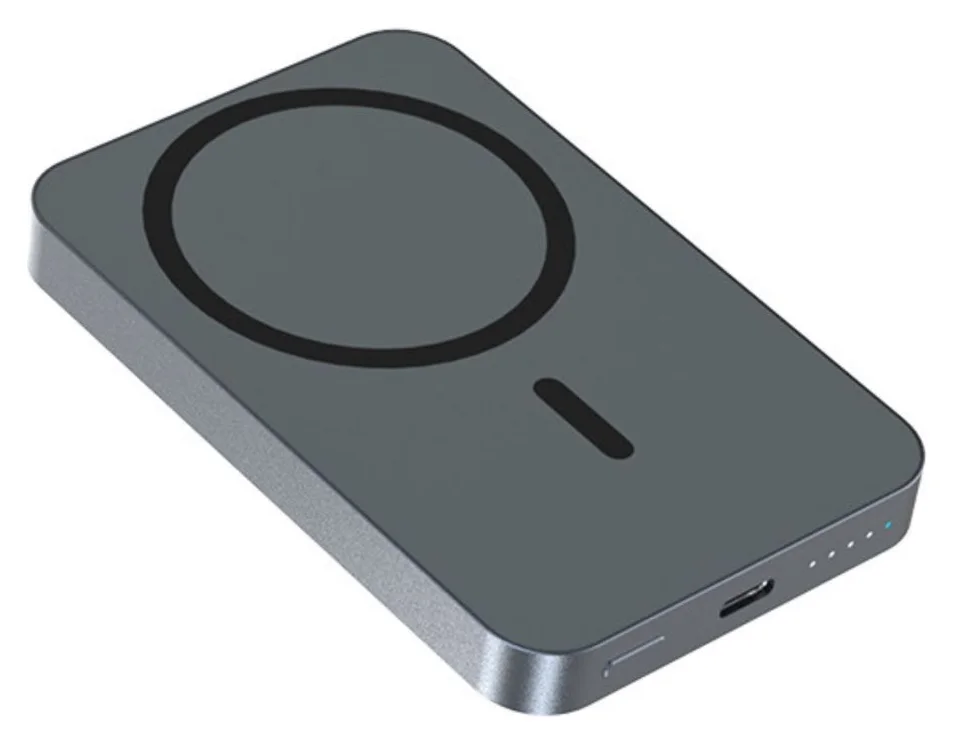 iCharge Ronic X, wireless magnetica, 10.000 mAh, aluminiu