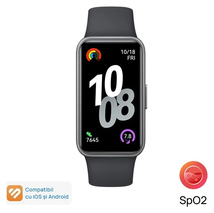 HUAWEI Band 10, Black Durable Polymer