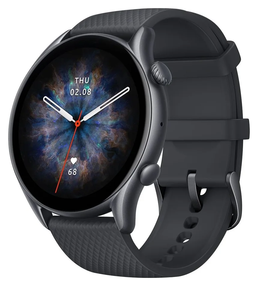 Amazfit GTR 3 Pro Infinite Black, 450 mAh si AMOLED de 1,45 inch