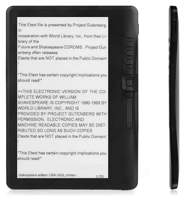 E-Reader fara marca, 7 inch color, 16 GB