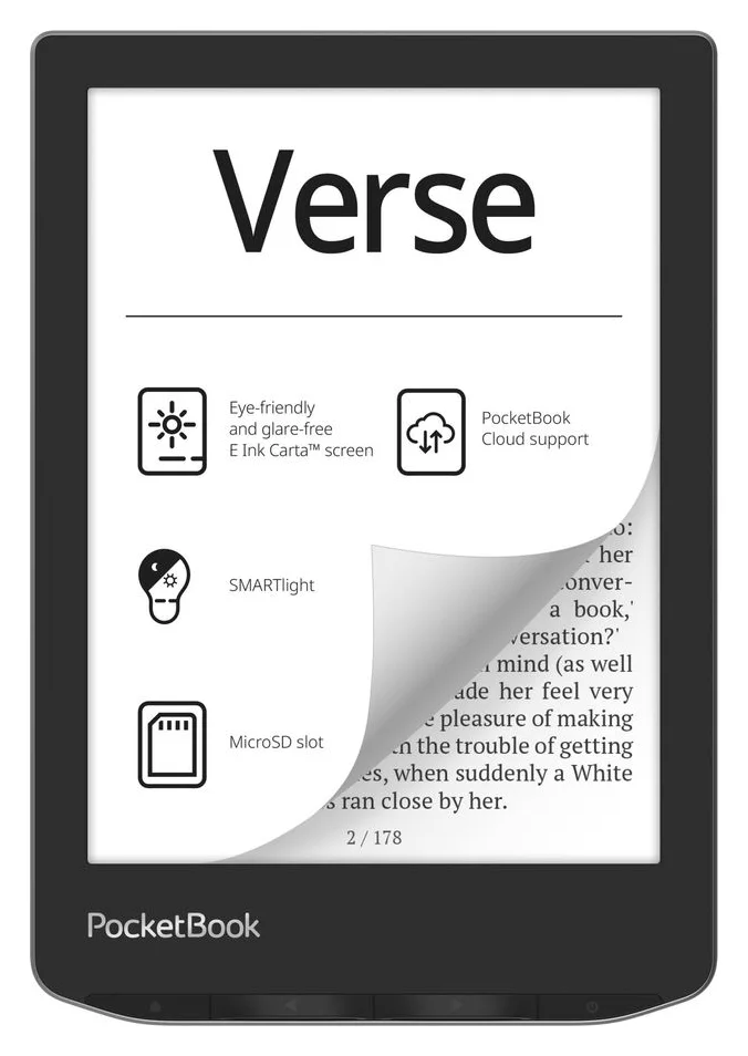 PocketBook Verse PB629, 6 inch, formate deschise