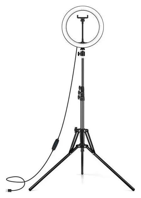 Ring light 26 cm cu corp de aluminiu