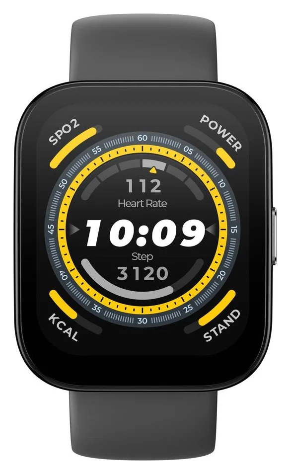 Amazfit Bip 5 Soft Black, acelasi ceas care in alb sta la mijlocul gamei