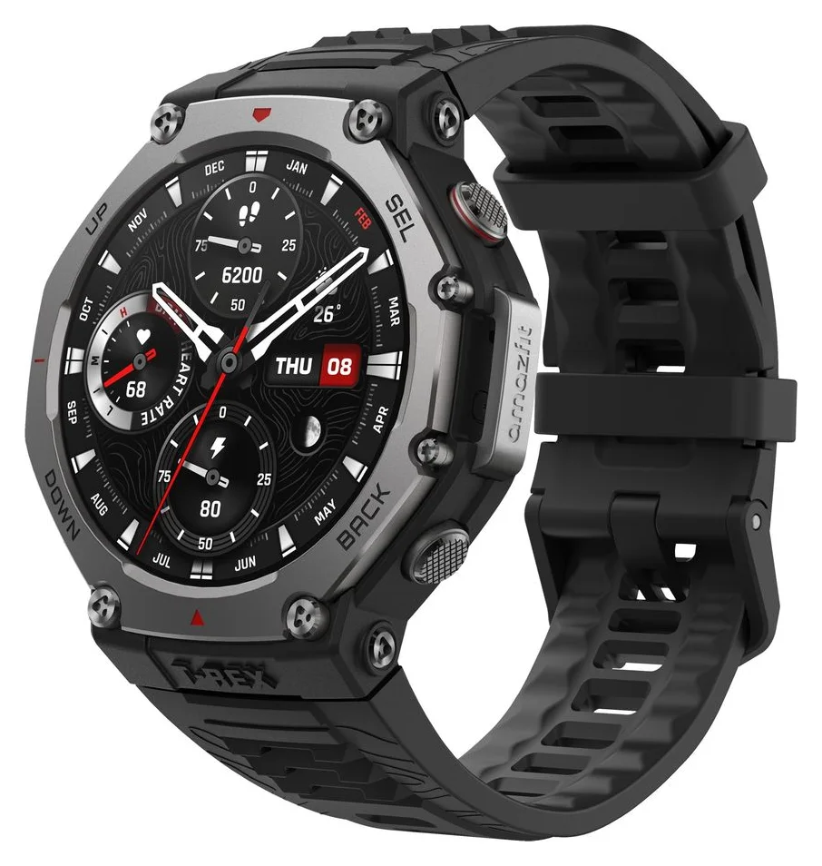 Amazfit T-Rex 3 Onyx, 700 mAh si 648 de ore