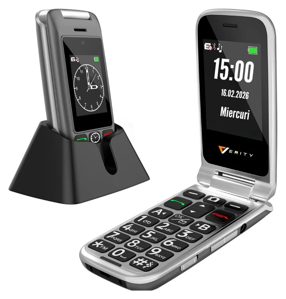 Telefon cu clapeta pentru seniori